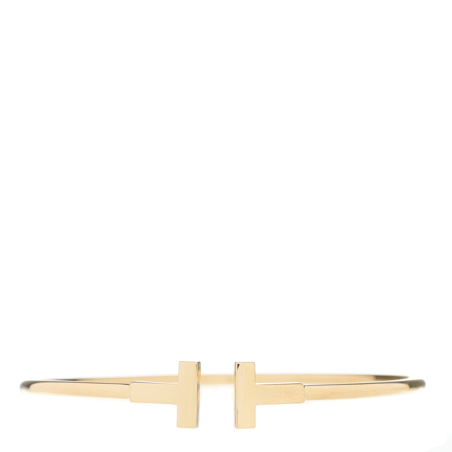 Tiffany 18K Yellow Gold T Wire Bracelet 1 of 5