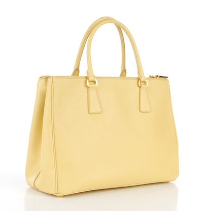 Prada Saffiano Medium Galleria Double Zip Tote Ginestra 3 of 9