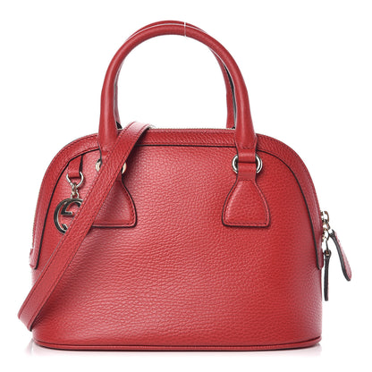Gucci Dollar Calfskin Small GG Charm Dome Bag Red 1 of 10