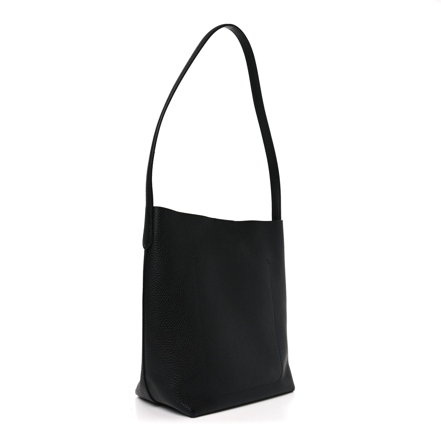 Pebbled Calfskin Small Everyday Cabas Black