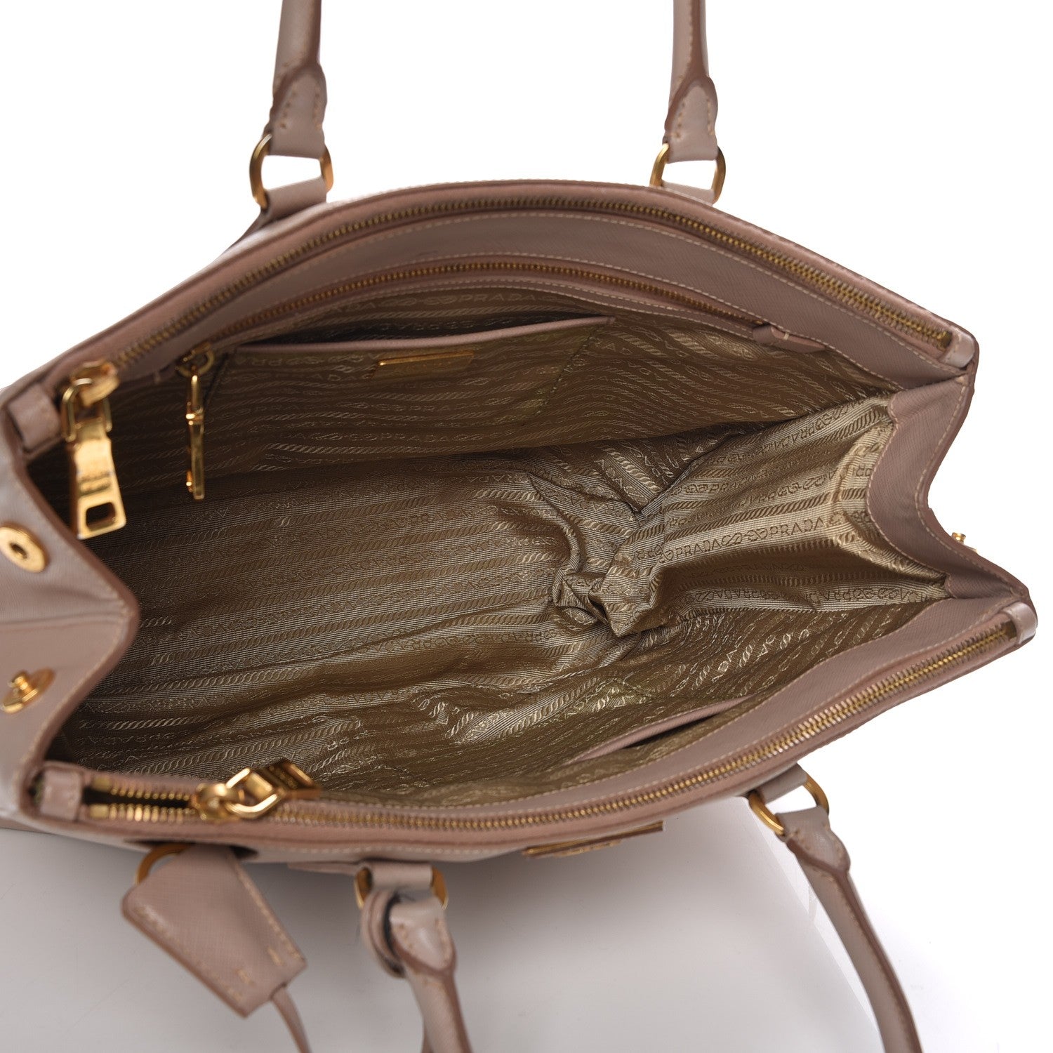 Prada Saffiano Large Galleria Double Zip Tote Cammeo 5 of 15