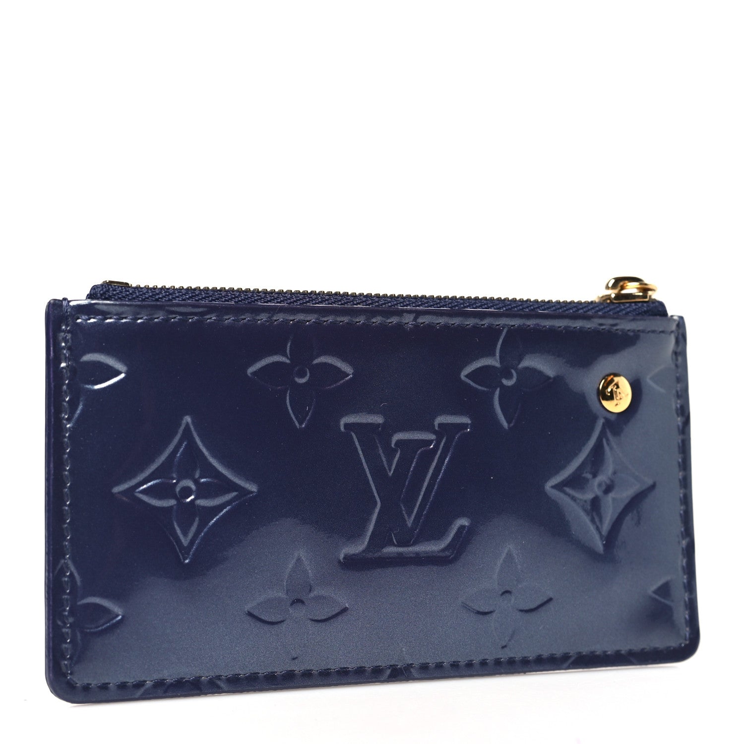 Louis Vuitton Vernis Pochette Key Pouch Indigo 3 of 8