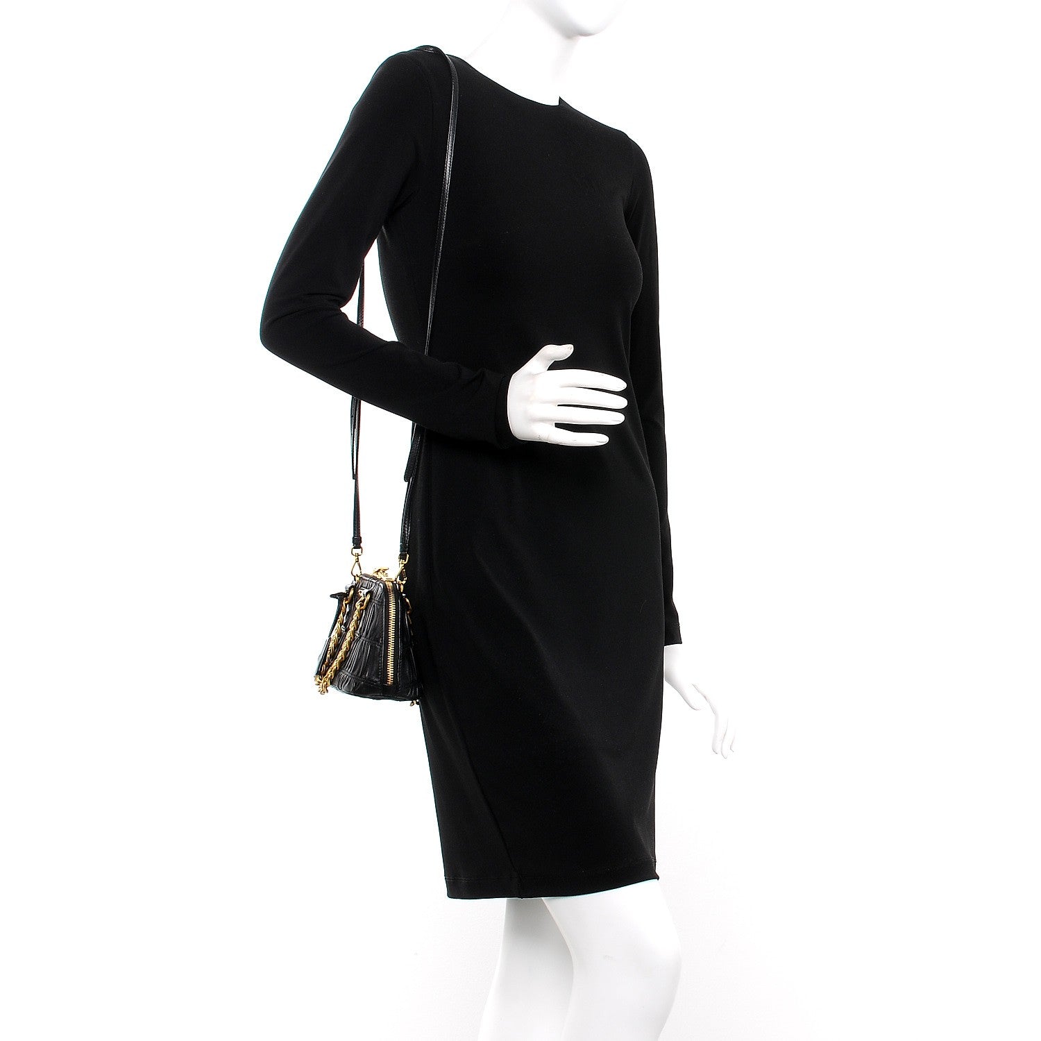 Prada Nappa Gaufre Mini Bag Nero Black 2 of 6