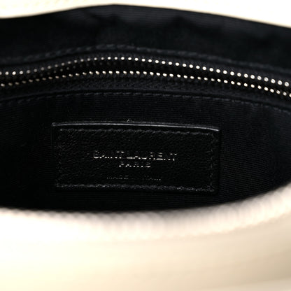 Saint Laurent Calfskin Y Quilted Monogram Medium Loulou Chain Satchel Ivory 7 of 15