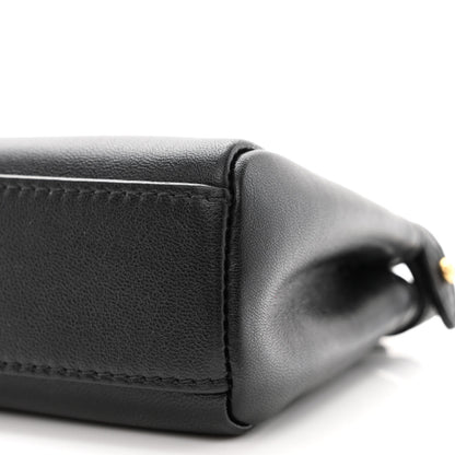 Fendi Nappa Micro Peekaboo Iconic Satchel Black 10 of 10