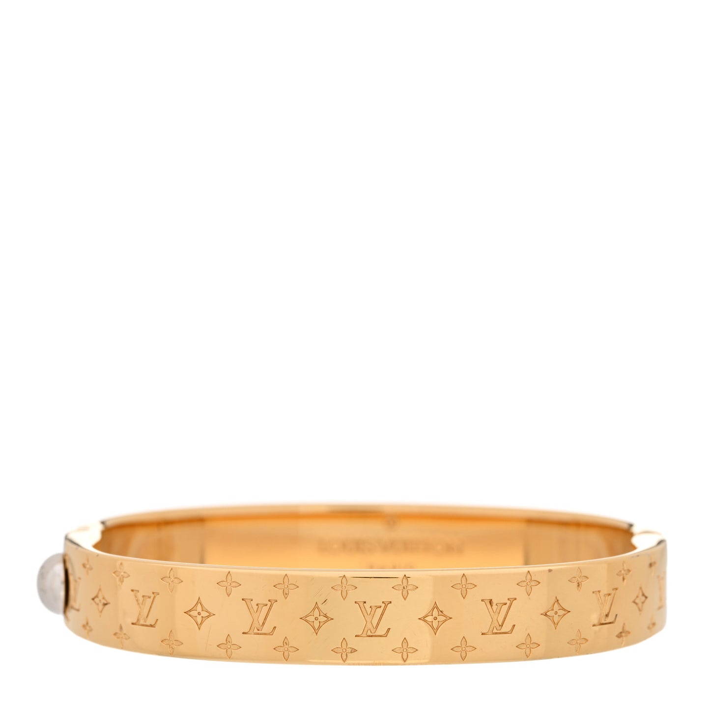 Brass Monogram Nanogram Cuff S Gold