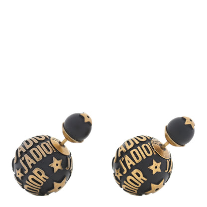 Christian Dior Metal J'Adior Mise En Dior Tribal Earrings Black 1 of 4
