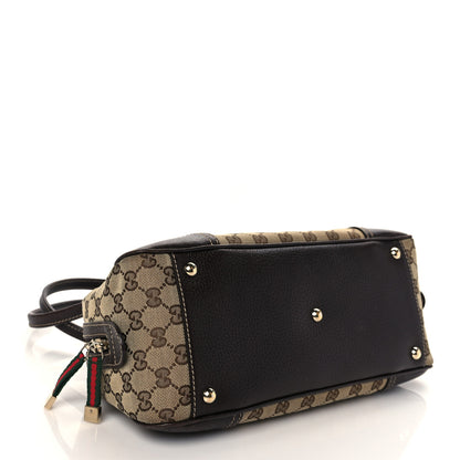 Gucci Monogram Small Princy Satchel Dark Brown 4 of 11