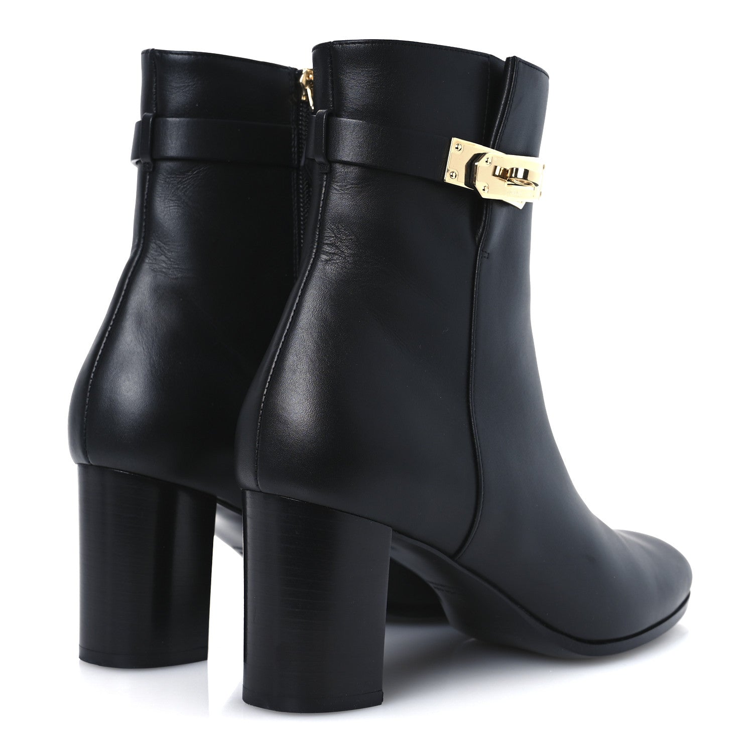 Hermes Calfskin Saint Germain Ankle Boots 40 Black 5 of 11