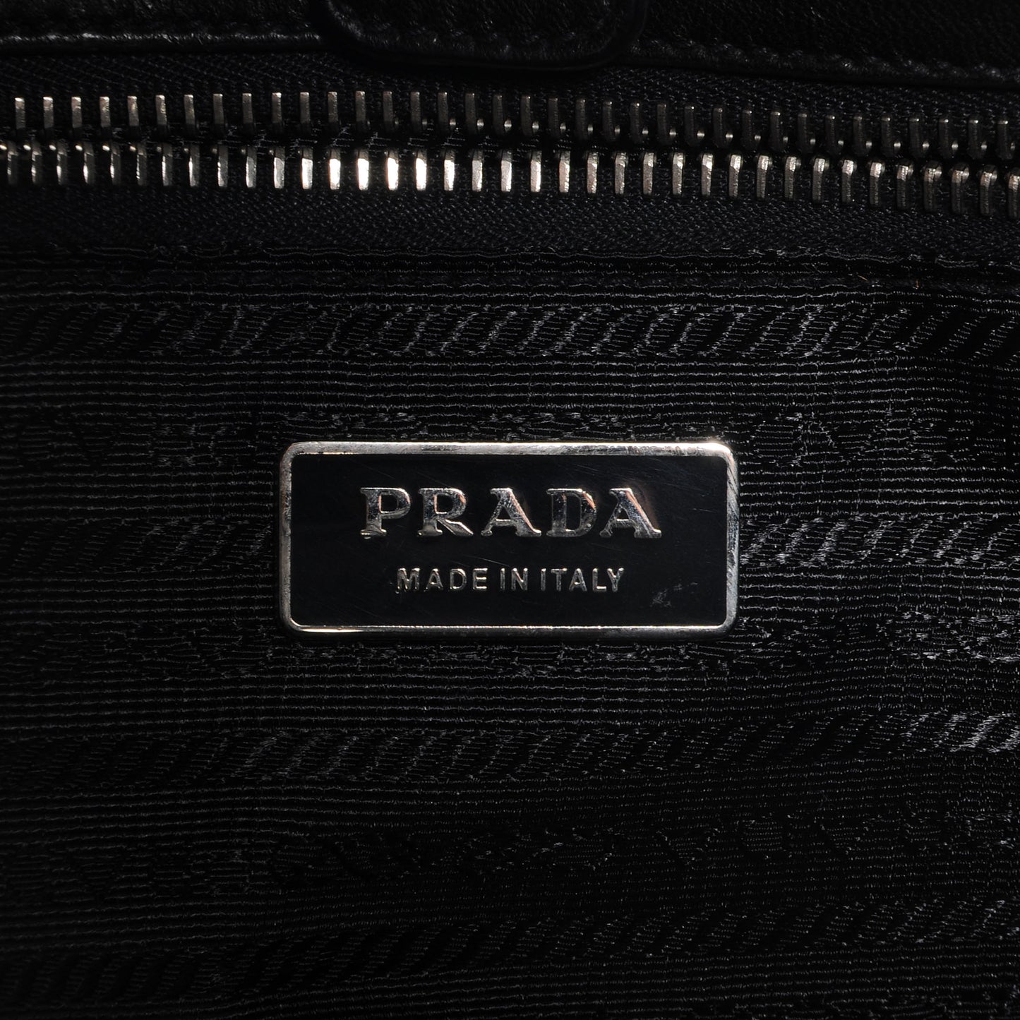 Nappa Chevron Bag Nero Black
