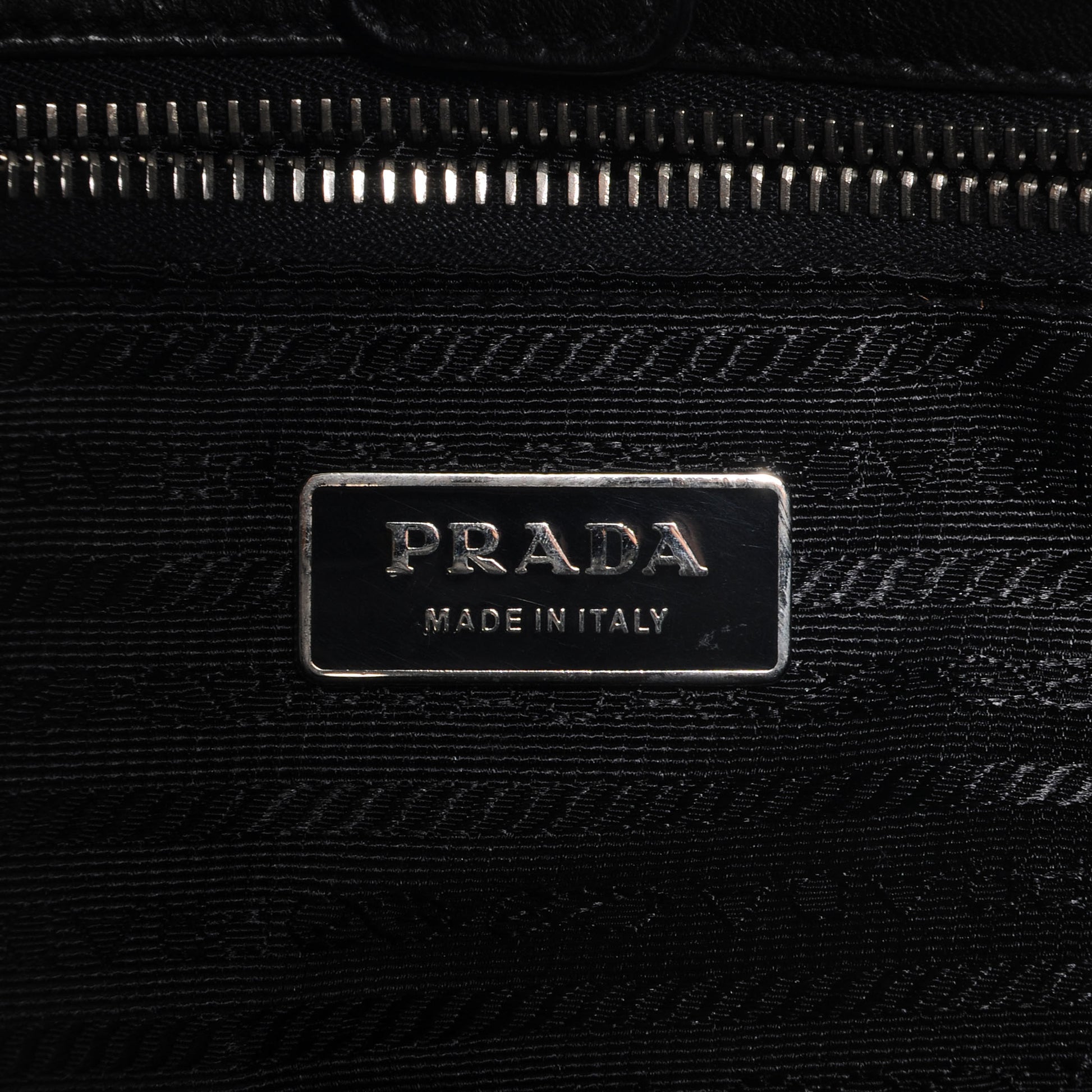 Prada Nappa Chevron Bag Nero Black 7 of 10