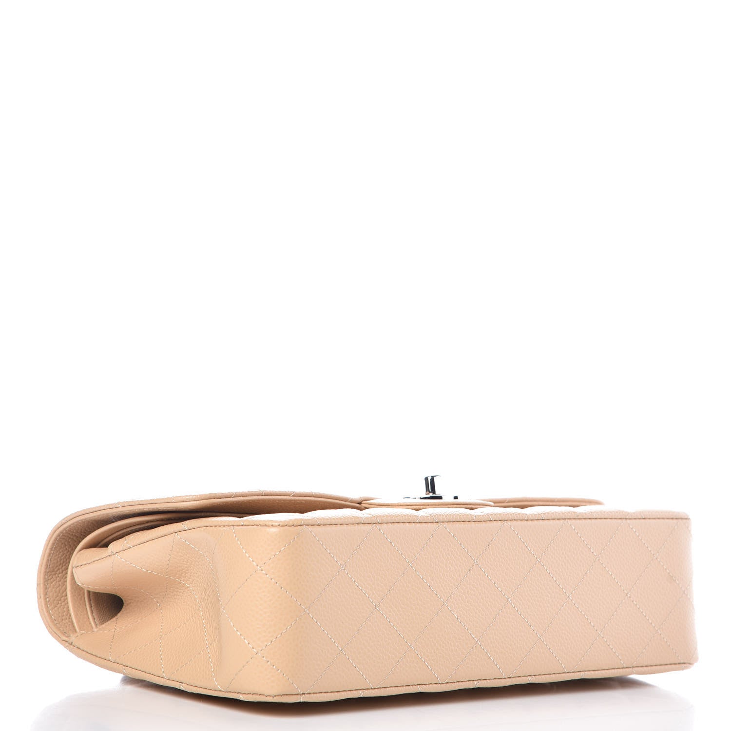 Chanel Caviar Quilted Medium Double Flap Beige Clair 4 of 11