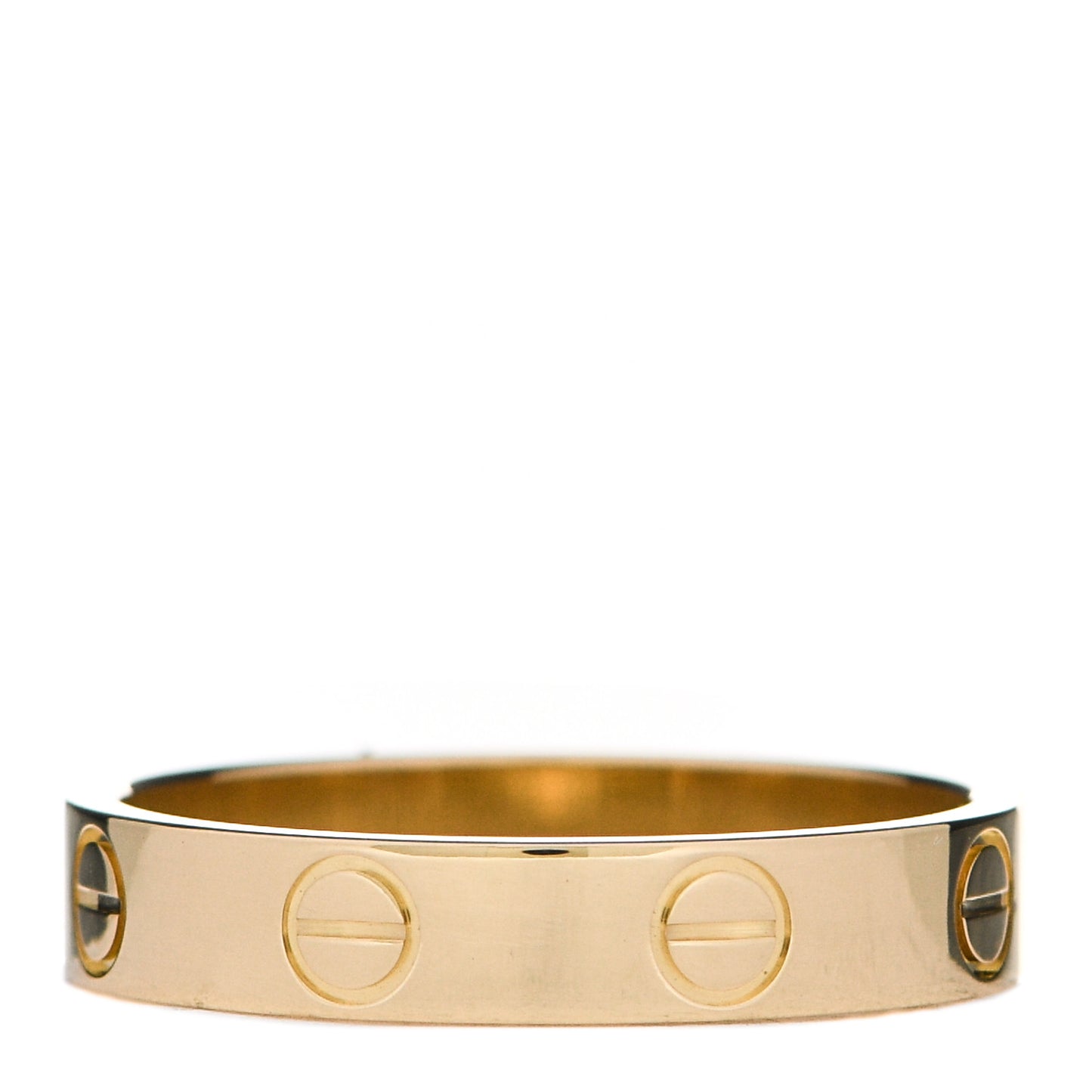 18K Yellow Gold 3.5mm LOVE Wedding Band Ring 52 6