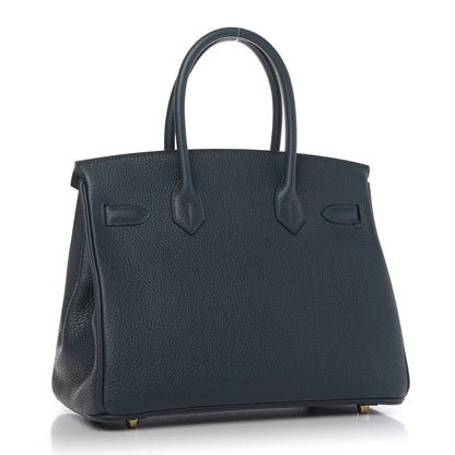 Hermes Togo Birkin 30 Vert Cypress 3 of 10