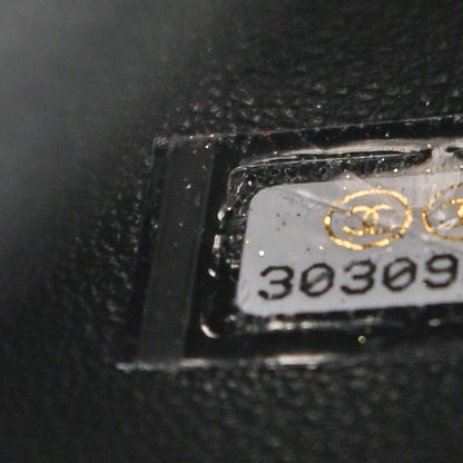 Chanel Lambskin Quilted Medium CC Filigree Vanity Case Black 7 of 10