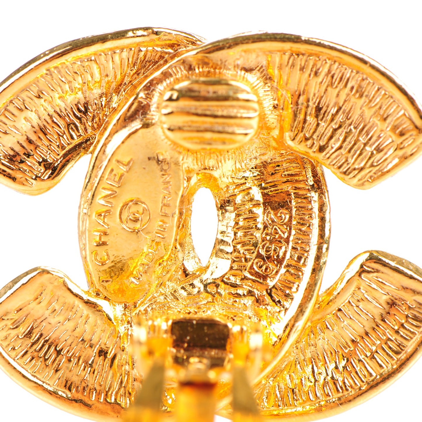 CC Clip On Earrings Gold