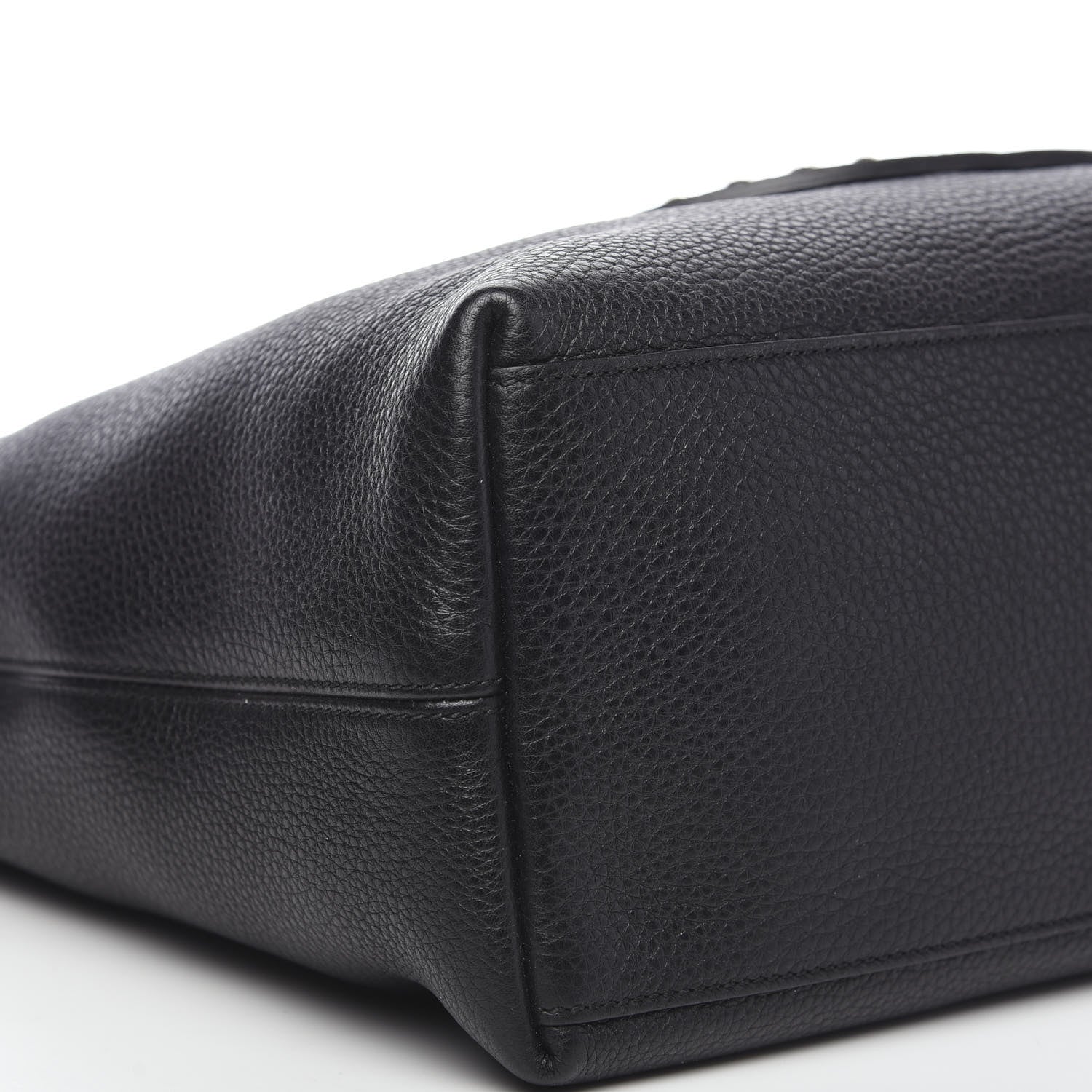 Gucci Pebbled Calfskin Studded Medium Soho Chain Shoulder Bag Black 7 of 8