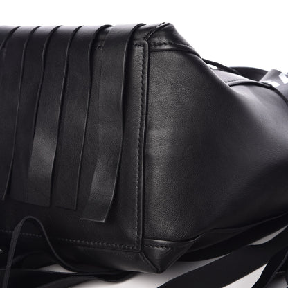 Balenciaga Calfskin XS Fringe Laundry Cabas Black 7 of 9