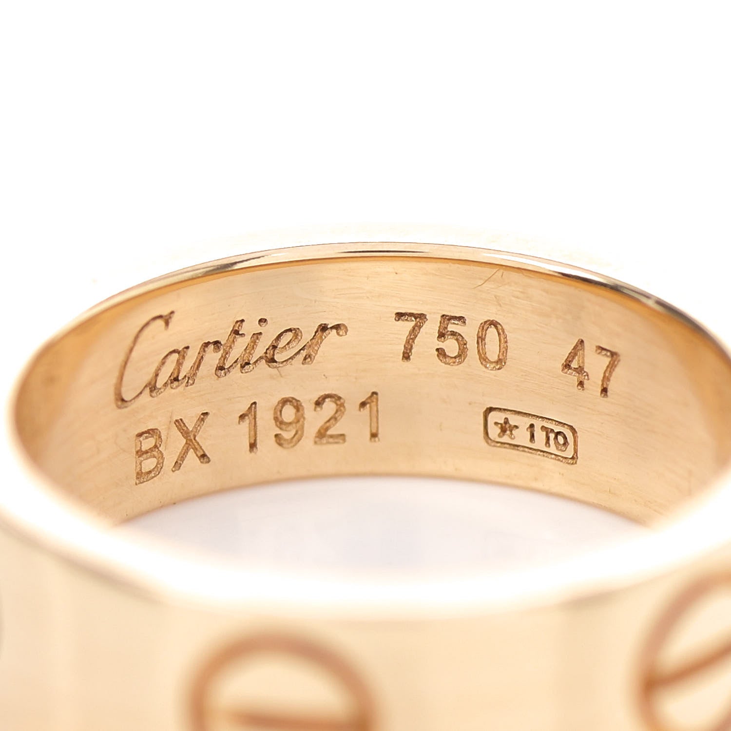 Cartier 18K Yellow Gold 5.5mm LOVE Ring 47 4 4 of 4