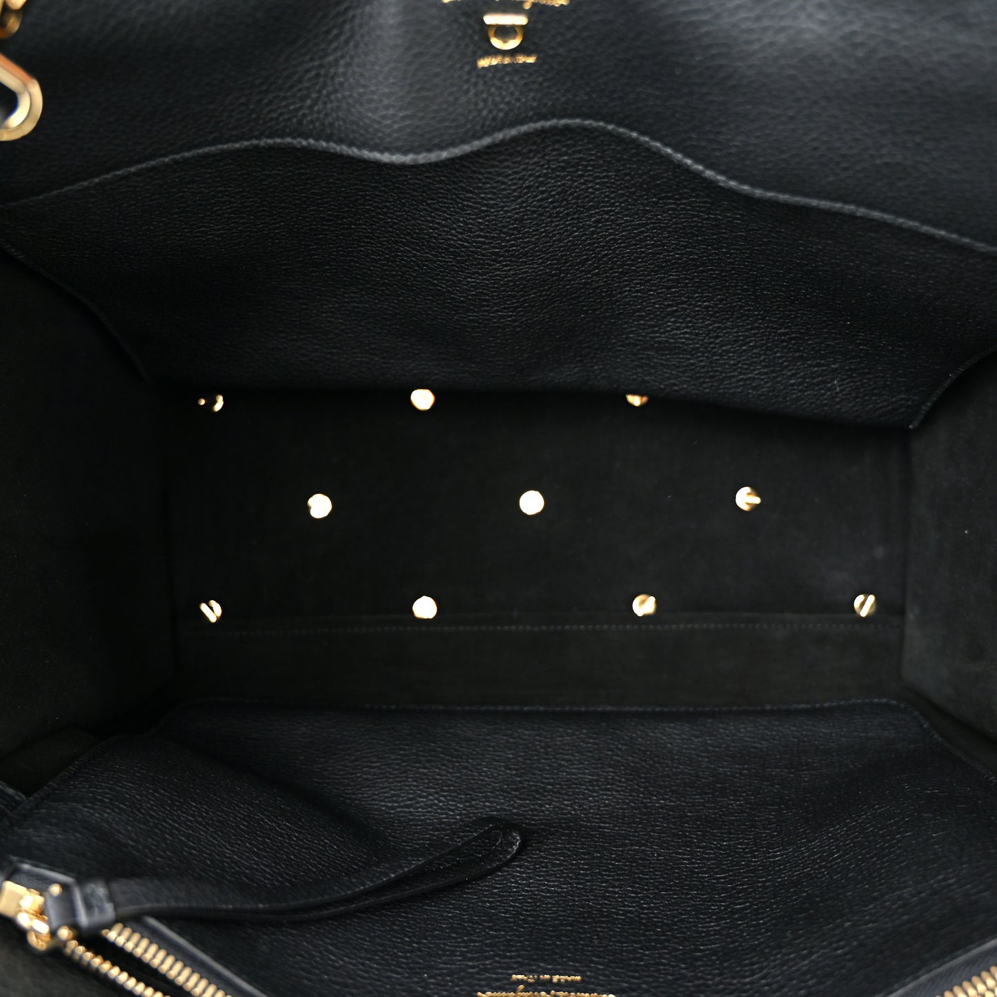 Calfskin Large Studio Soft Bag Black