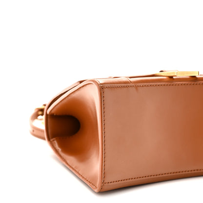 Balenciaga Shiny Box Calfskin Small Hourglass Top Handle Bag Camel 8 of 9