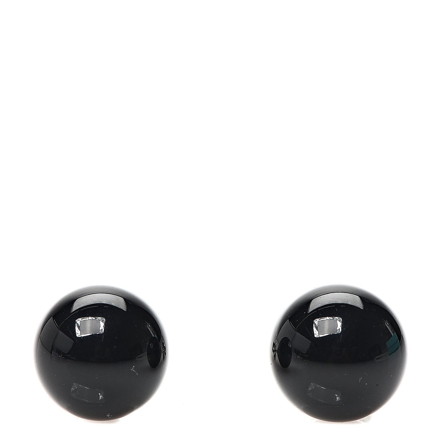 Sterling Silver Black Onyx 10mm Ziegfeld Earrings