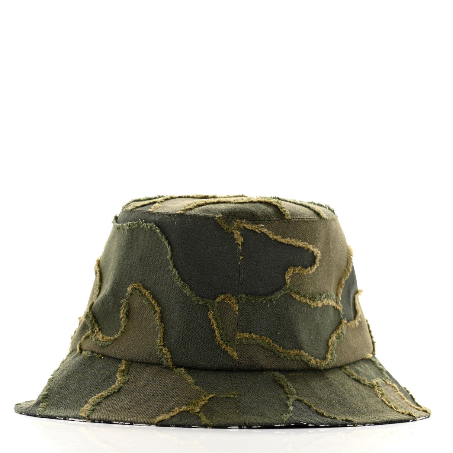 Christian Dior Camouflage Logo Bucket Hat 57 Green 6 of 8