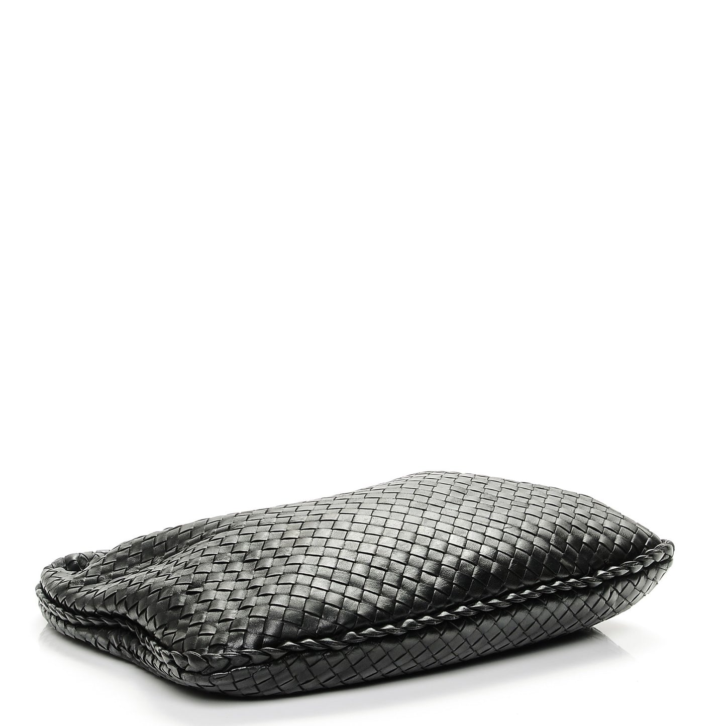 Nappa Intrecciato Medium Veneta Hobo Black