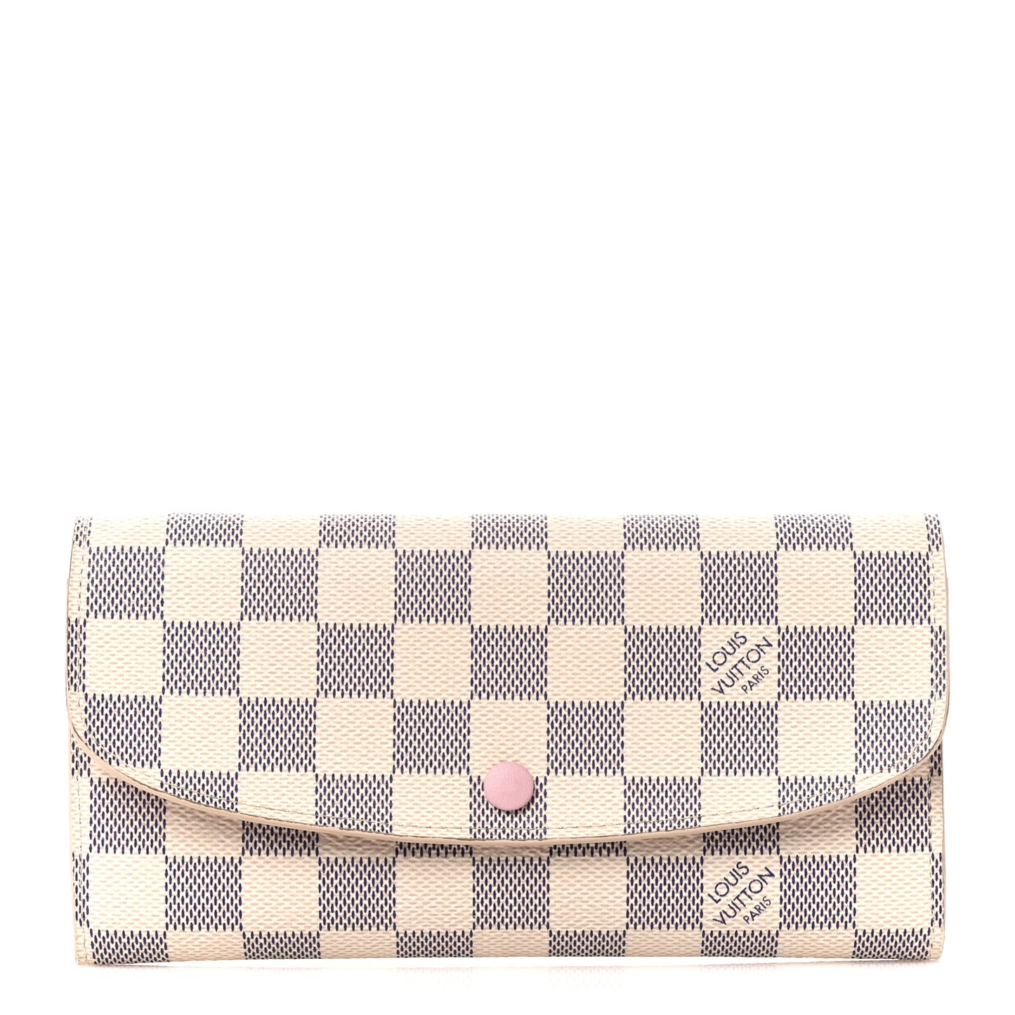 Damier Azur Emilie Wallet Rose Ballerine