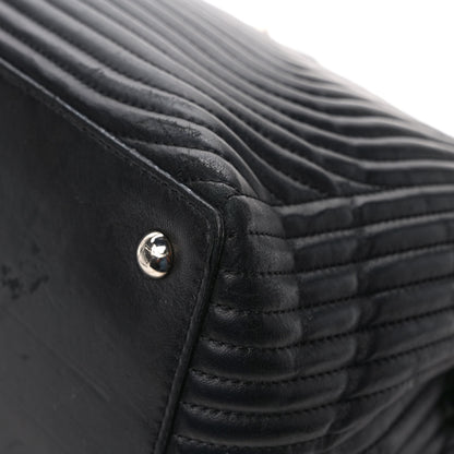 Fendi Shiny Nappa Trapuntata DotCom Chain Satchel Black 11 of 12