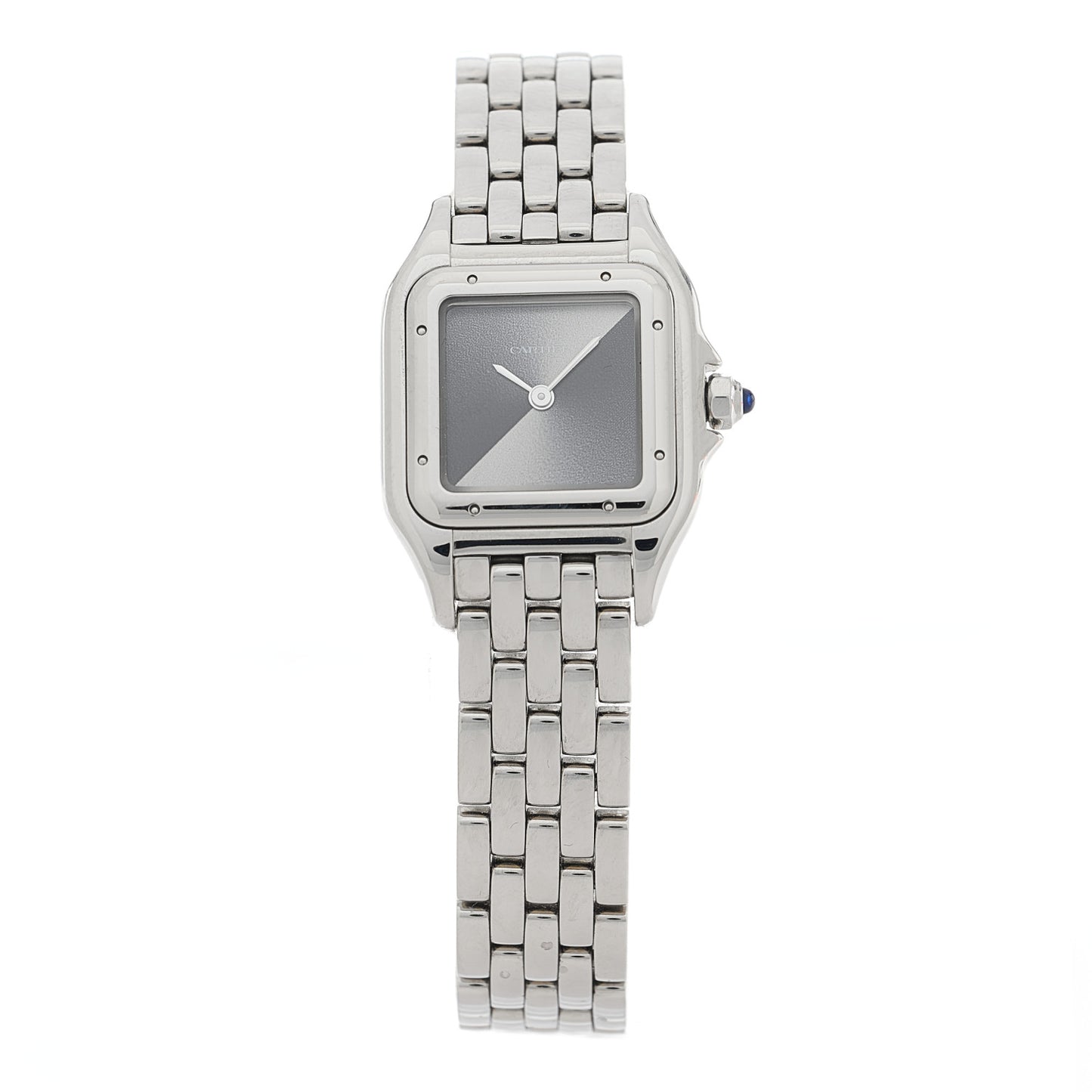 Stainless Steel 22mm Panthere Quartz Watch Grey