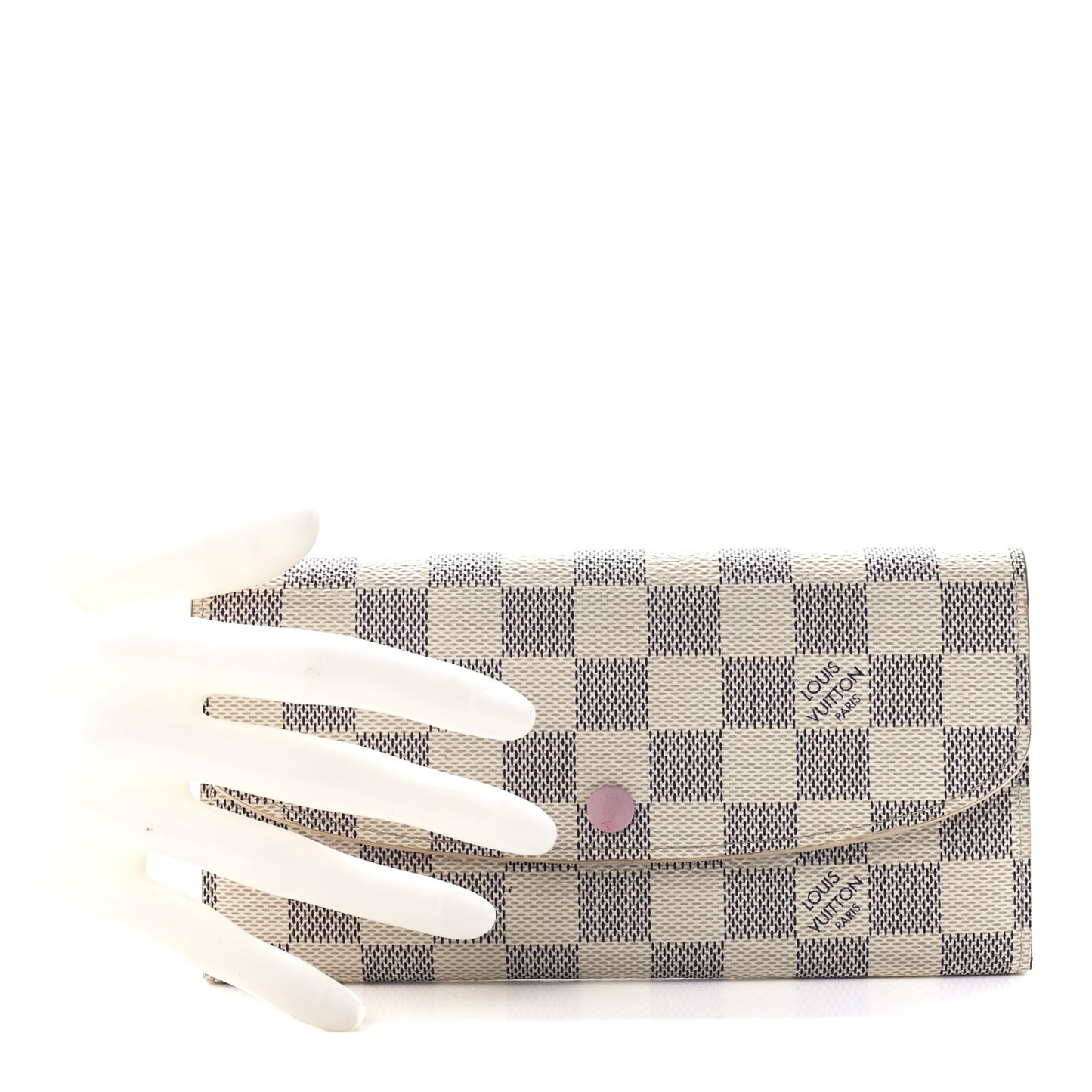 Damier Azur Emilie Wallet Rose Ballerine