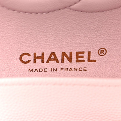 Chanel Caviar Quilted Medium Double Flap Light Pink 6 of 10