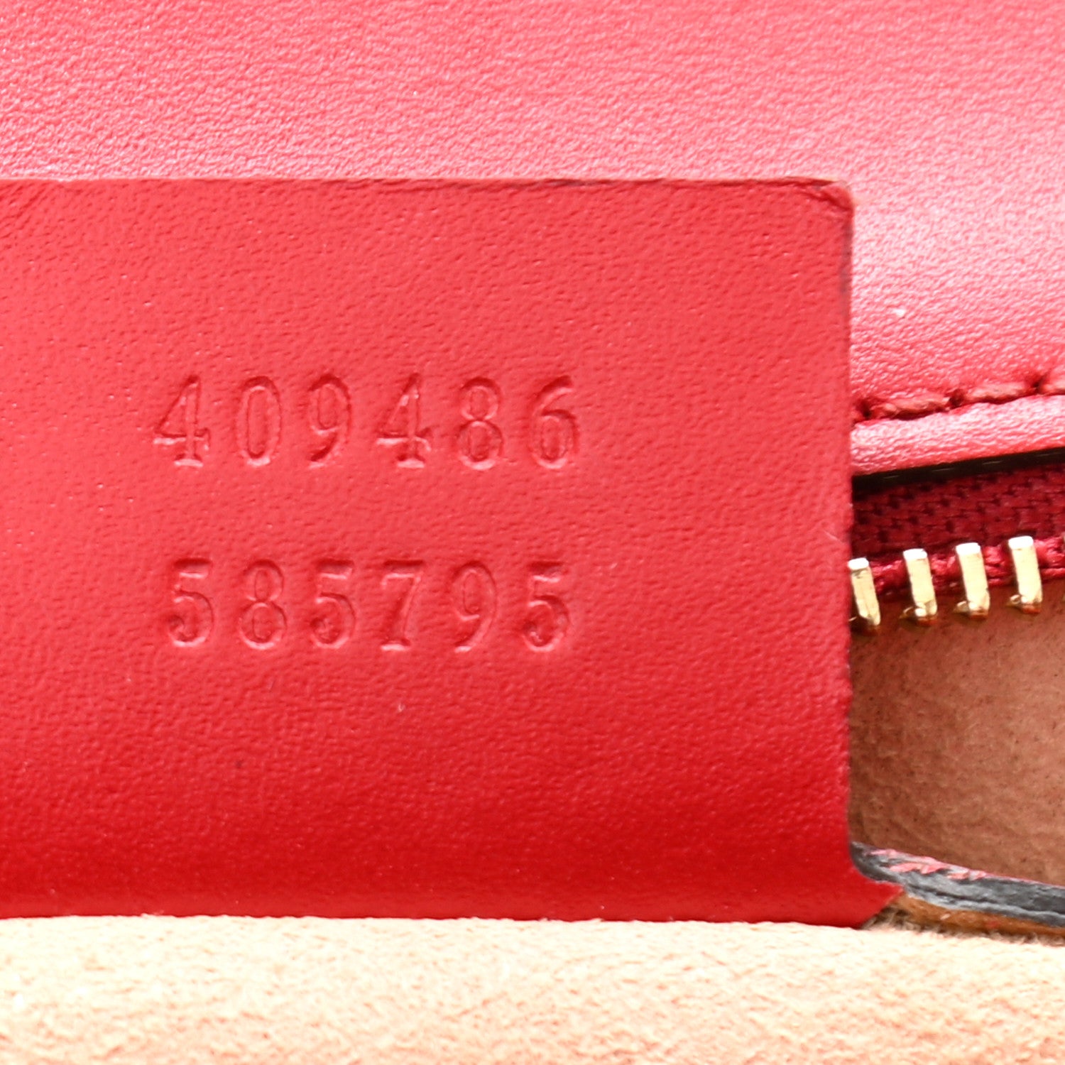 Gucci Guccissima Medium Padlock Shoulder Bag Hibiscus Red 11 of 21