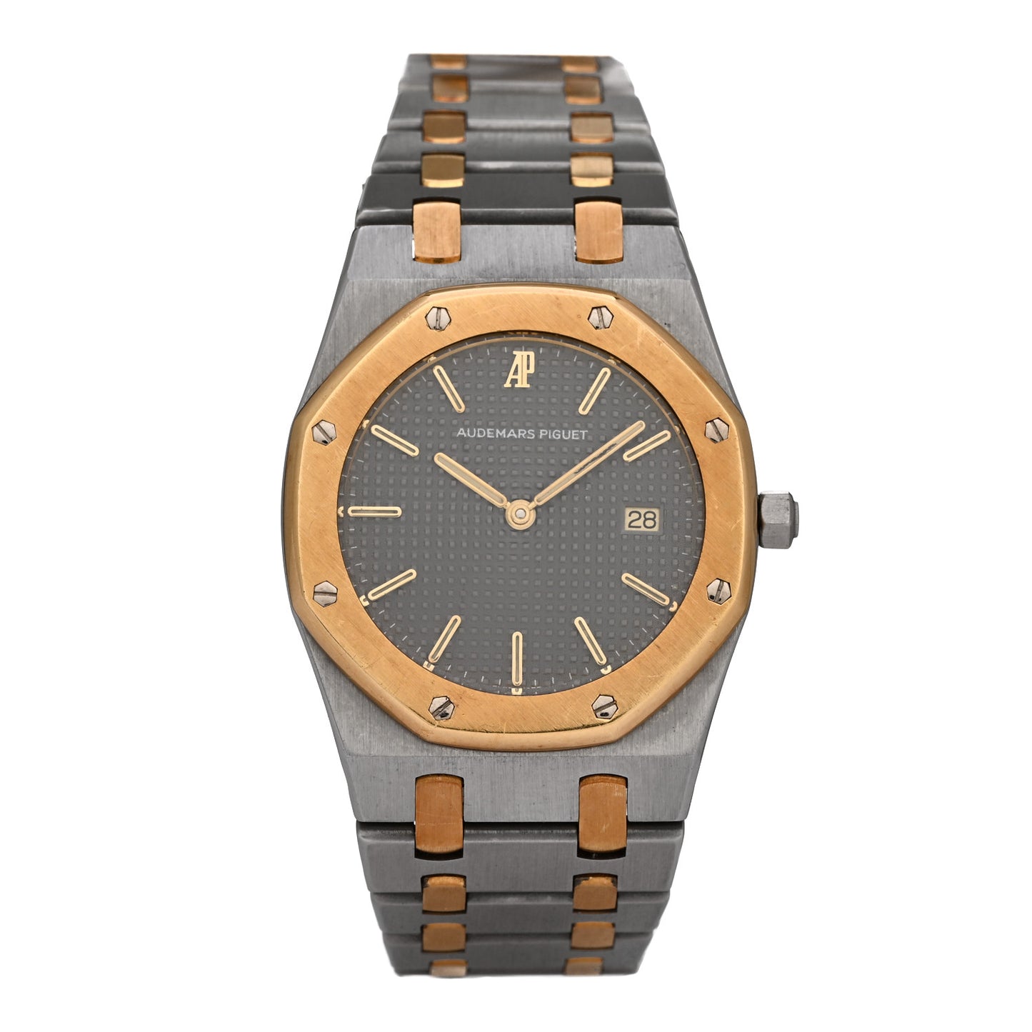 Stainless Steel 18K Yellow Gold 33mm Royal Oak Quartz Watch Grey 56175SA.OO.0789SA.01