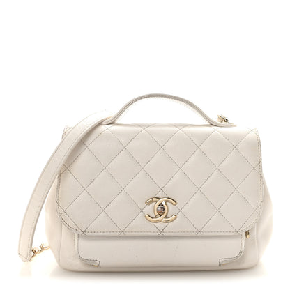 Chanel Caviar Quilted Medium Business Affinity Flap White 1 of 10