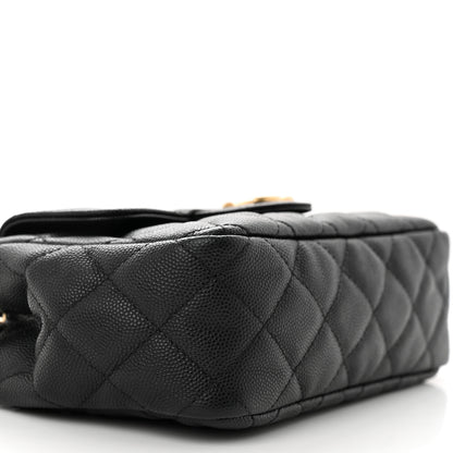Chanel Caviar Quilted Small Wavy CC Hobo Black 10 of 12