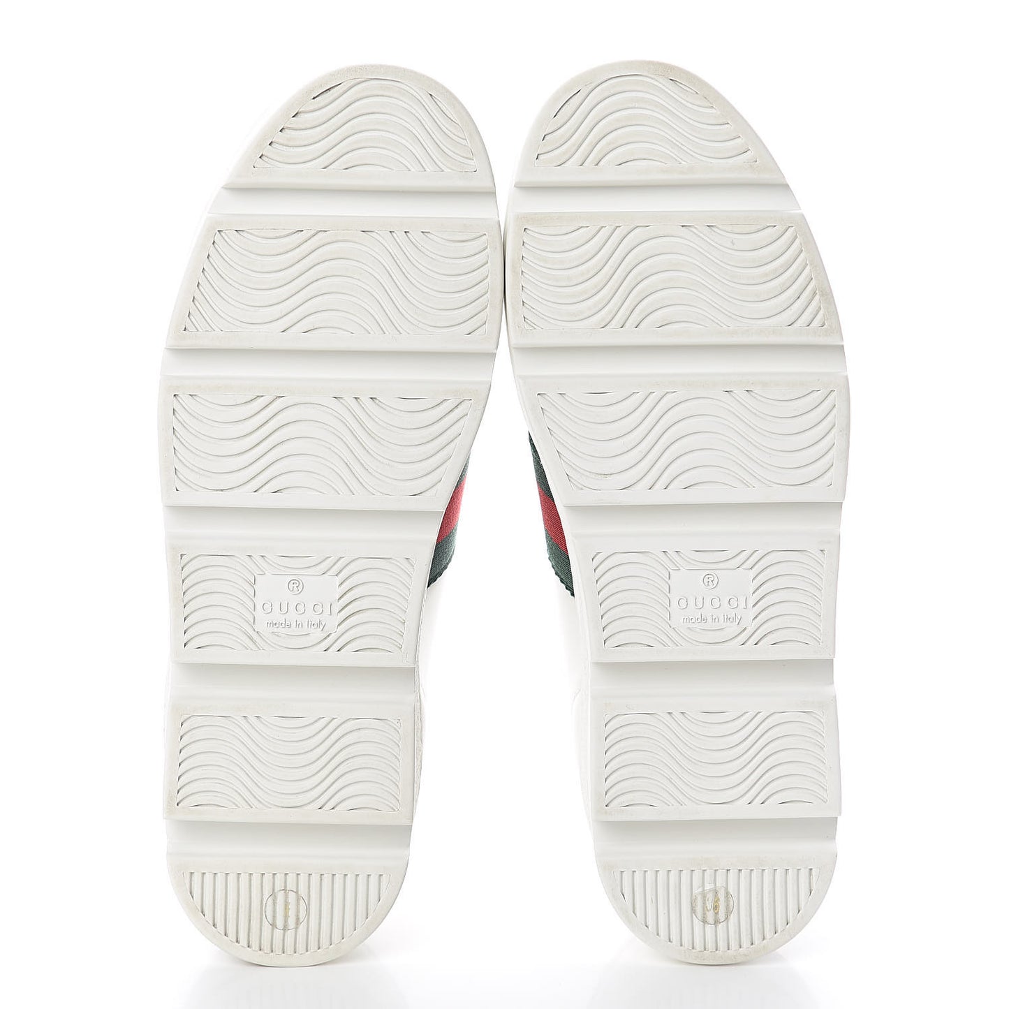 Calfskin Web Bee Embroidered Womens Ace Platform Sneakers 36 White