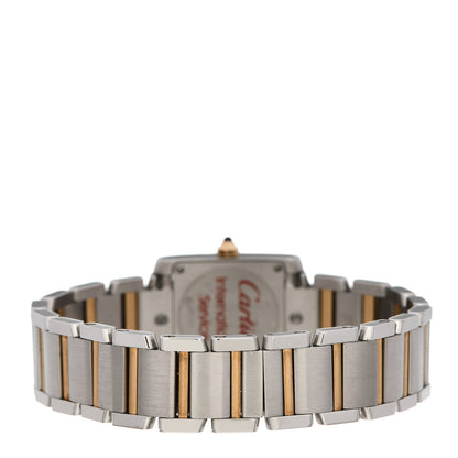 Cartier Stainless Steel 18K Yellow Gold 20mm Tank Francaise Quartz Watch 3 of 5
