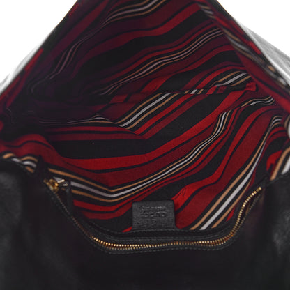 Gucci Calfskin Medium Britt Tassel Shoulder Bag Black 5 of 11