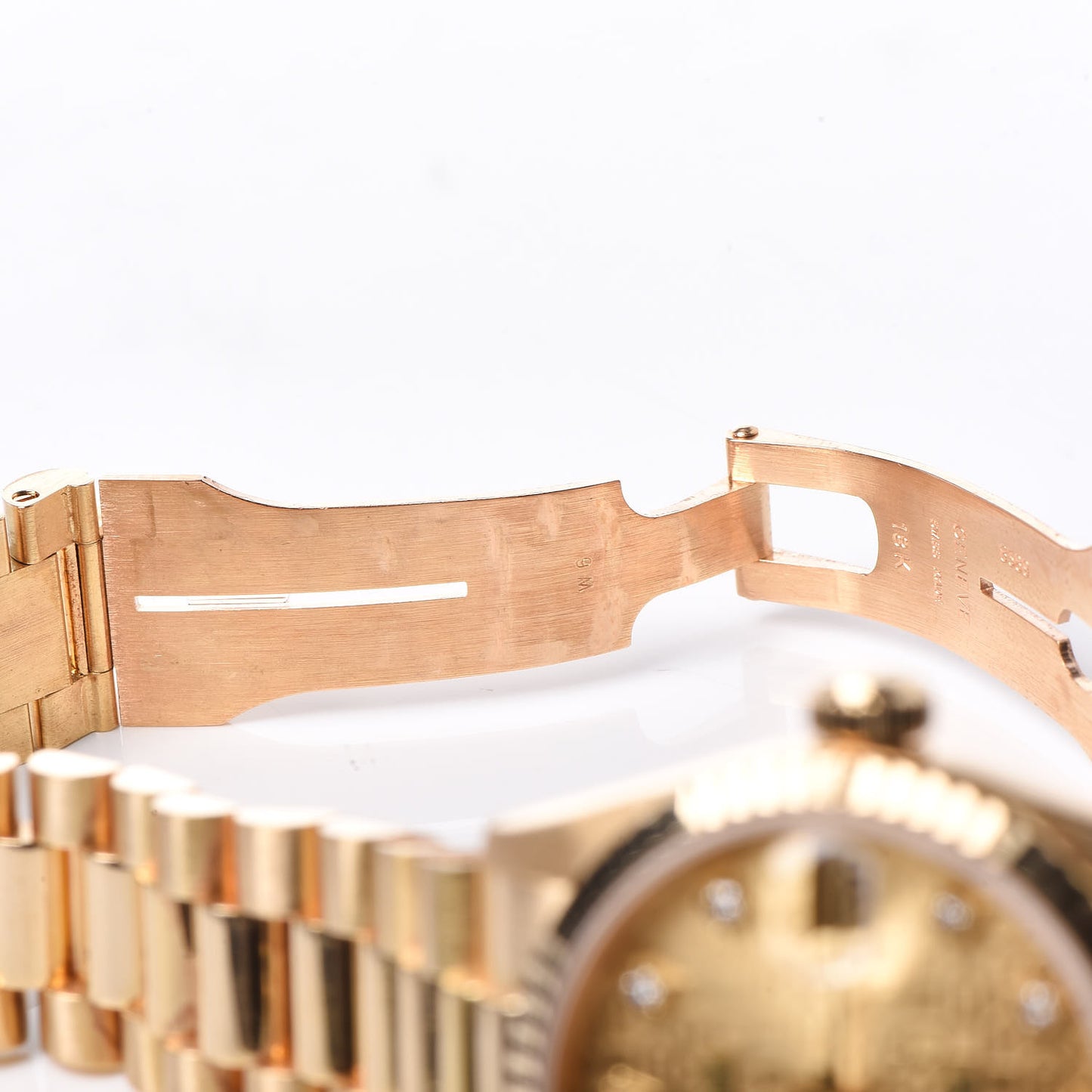 18K Yellow Gold Diamond 31mm Oyster Perpetual Datejust President Watch Champagne Jubilee 68278