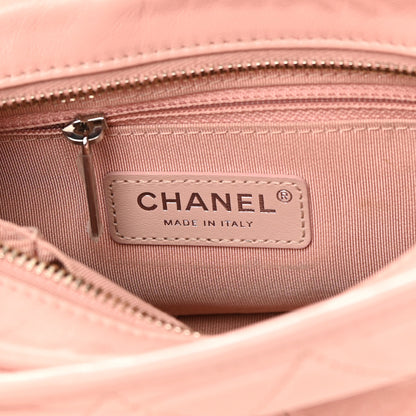 Chanel Aged Calfskin Quilted Small Gabrielle Hobo Pink 6 of 16