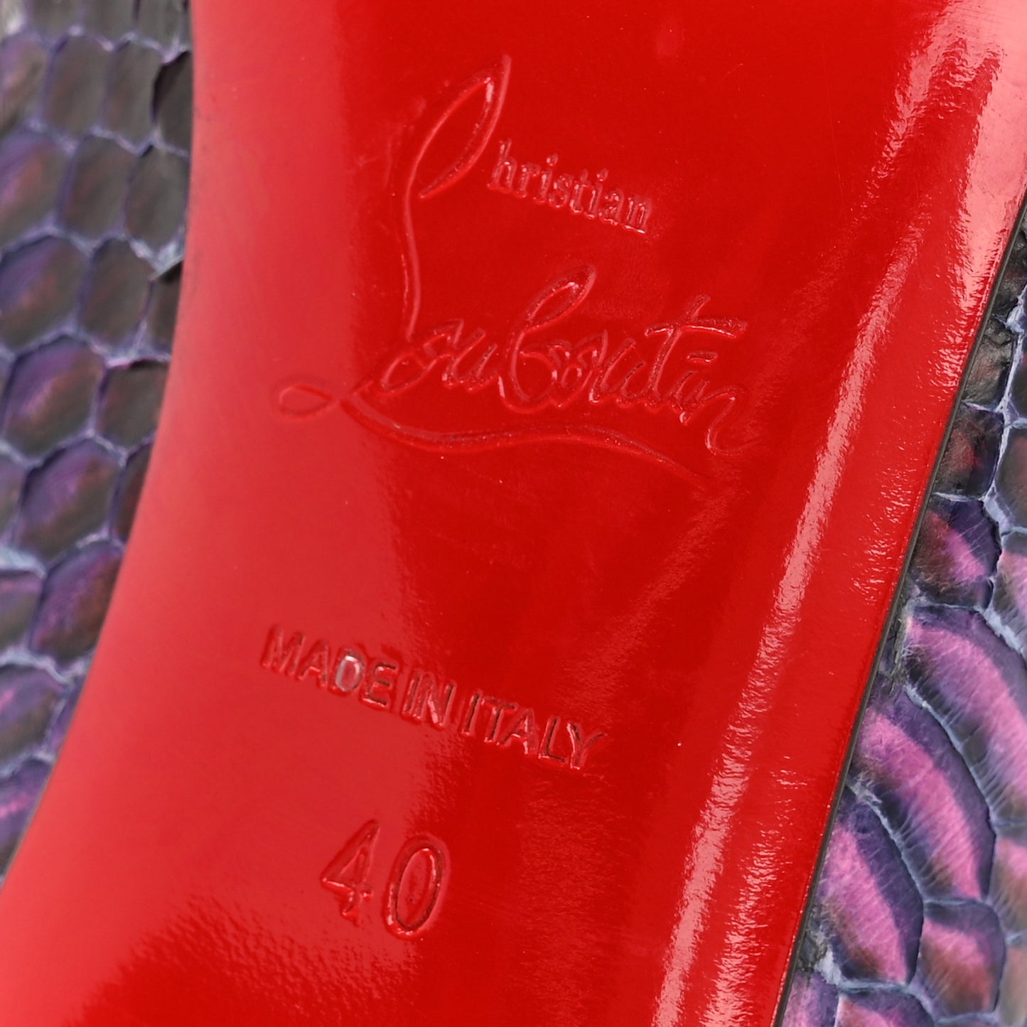 Snakeskin So Kate 120 Pumps 40 Purple