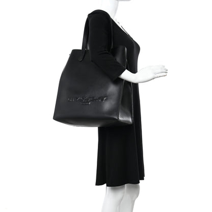 Givenchy Calfskin Logo Debossed Tote Black 2 of 11