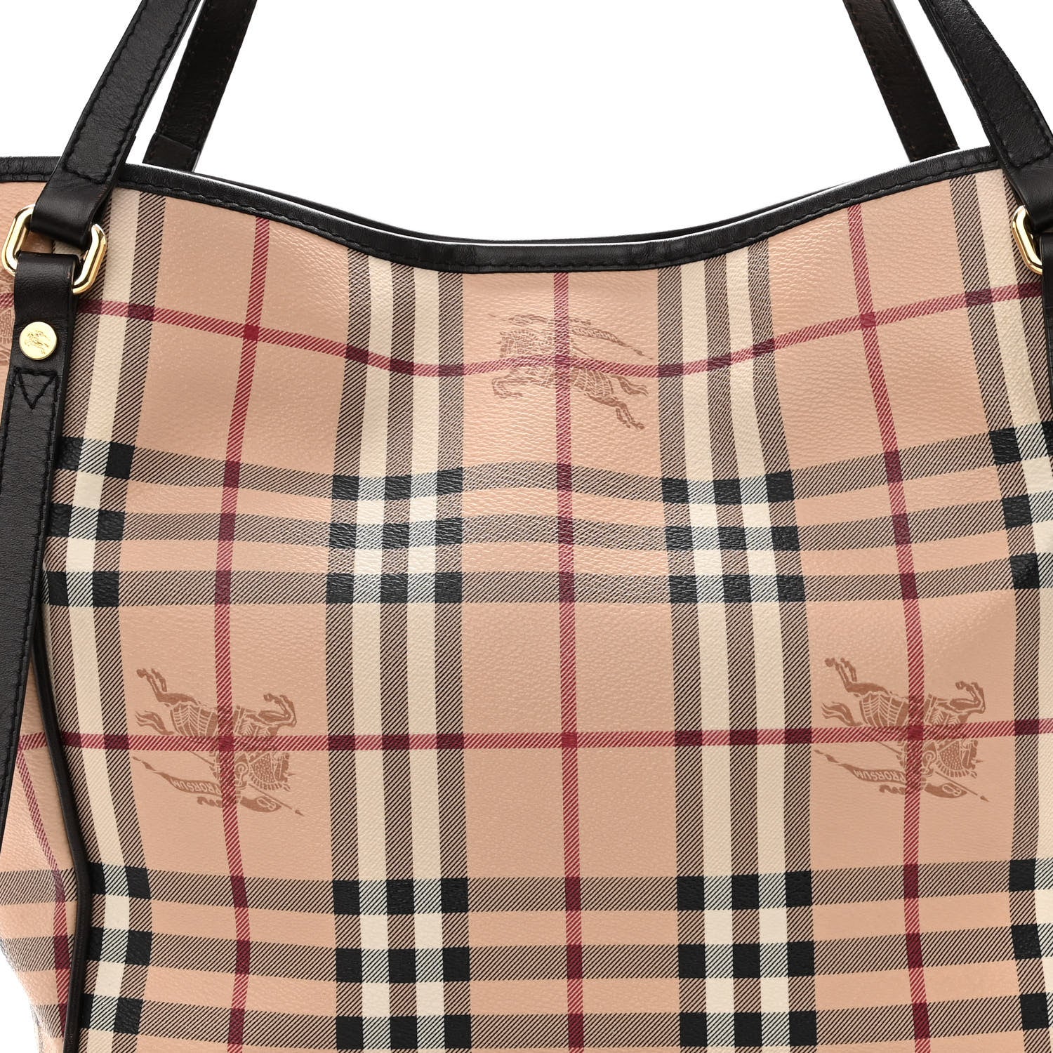 Burberry Haymarket Check Small Canterbury Tote Chocolate 10 of 11
