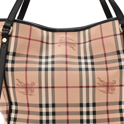 Burberry Haymarket Check Small Canterbury Tote Chocolate 10 of 11