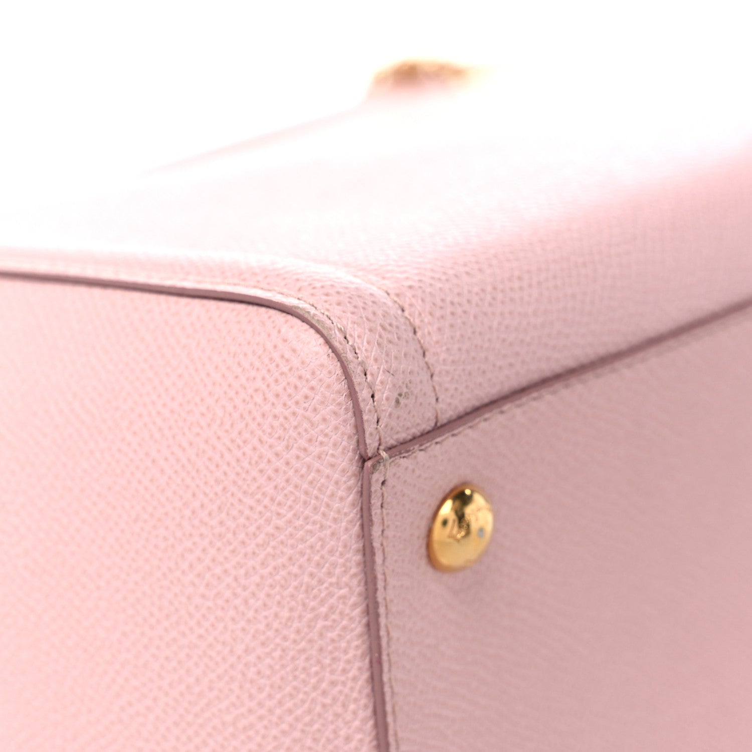 Salvatore Ferragamo Hammered Calfskin Vara Bow Chain Tote Pink 10 of 11