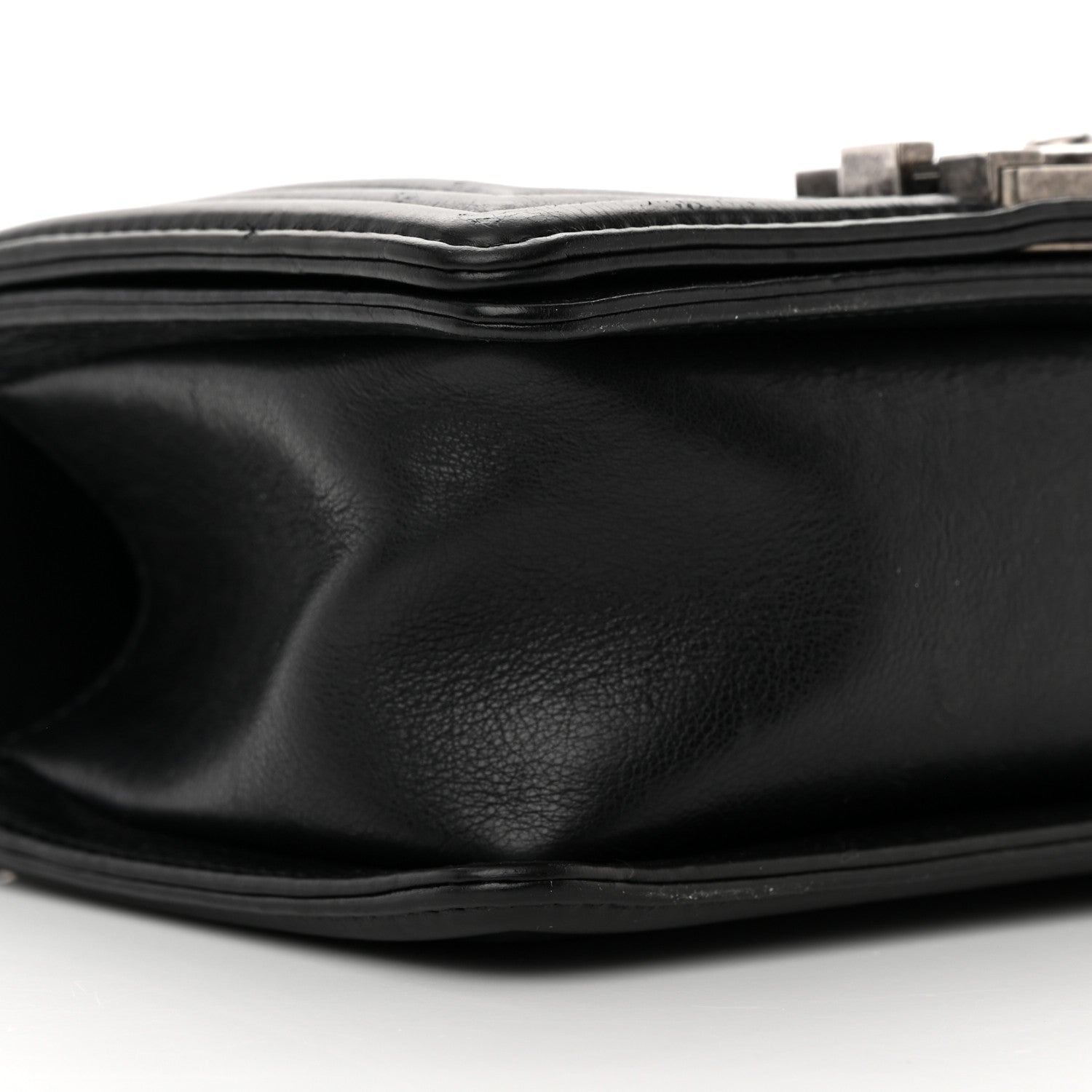 Chanel Calfskin Double Stitch Small Boy Flap Black 9 of 16