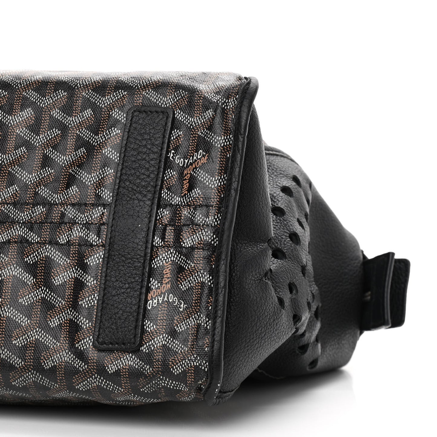 Goyardine Sac Hardy Pet Carrier PM Black