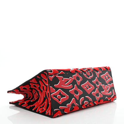 Louis Vuitton X UF Tufted Monogram Onthego GM Black Red 4 of 9